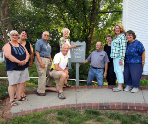 A community prayer drop box is ready to accept prayers at Edgecomb Community Church.