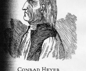 A drawing of Conrad Heyer.
