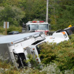Bait Truck Rollover Slows Traffic on Route 27 in Edgecomb, No Injuries