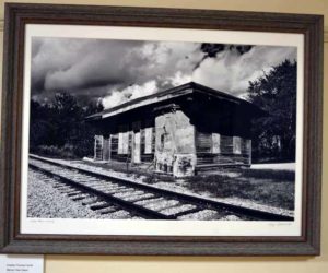 Chesley Farrell's black-and-white photography pays homage to train stations of the past. (Christine LaPado-Breglia photo)