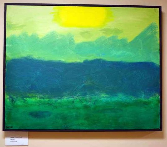 Chesley Farrell's lone painting in his current Hall Gallery exhibit. (Christine LaPado-Breglia photo)