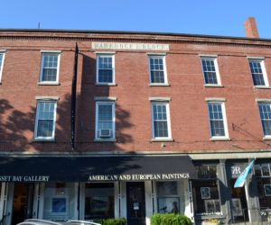 The Wawenock Block in downtown Wiscasset on Tuesday, Sept. 12. The building owner's lawsuit against the Maine Department of Transportation has been dismissed. (Abigail Adams photo)