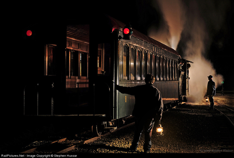 Ride the night train at the Wiscasset, Waterville & Farmington Railway Museum in Alna.