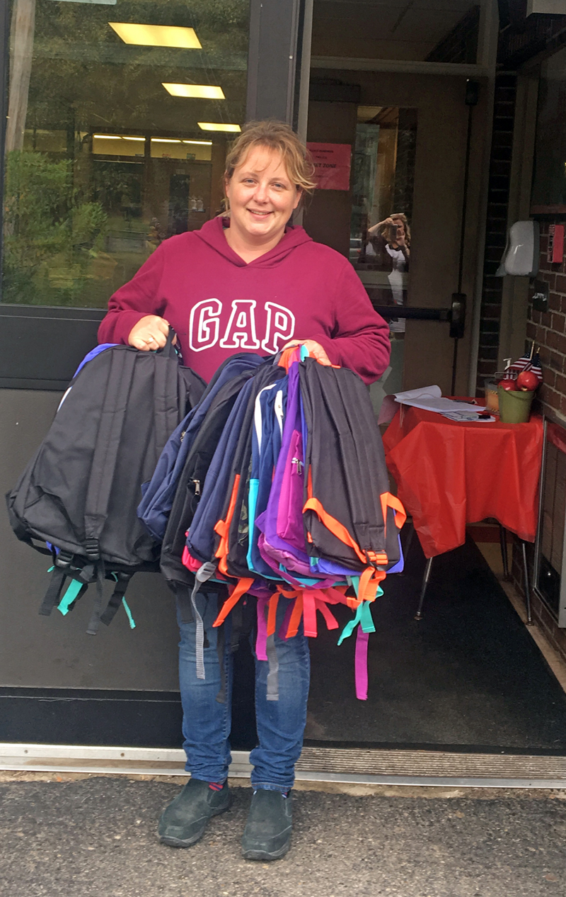 Valerie St. Pierre is the go-to person for Wiscasset School Supplies for Children.