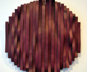 Bernice Masse Rosenthal's wood assemblage piece "Undulating Circle." (Christine LaPado-Breglia photo)