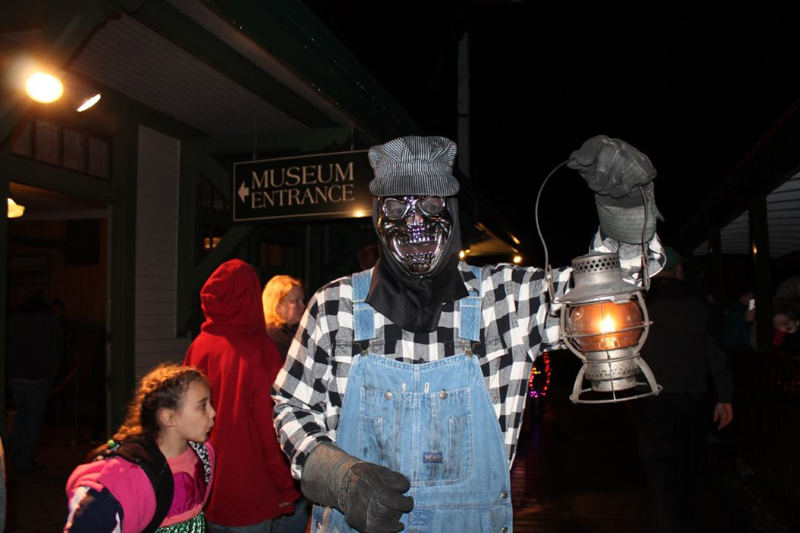 Passengers on the Ghost Train at Boothbay Railway Village will journey through enchanted cemeteries, see zombies and other ghastly things, hear the calls of strange beasts, and experience other unimaginable apparitions on Oct. 27 and 28.