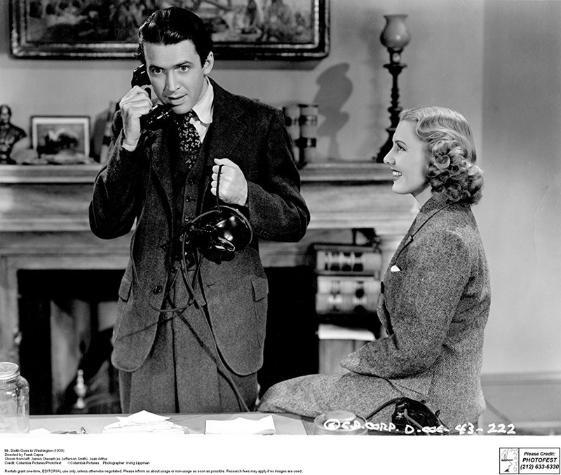 James Stewart and Jean Arthur star in "Mr. Smith Goes To Washington," which plays at Harbor Theater on Oct. 19 and 20.