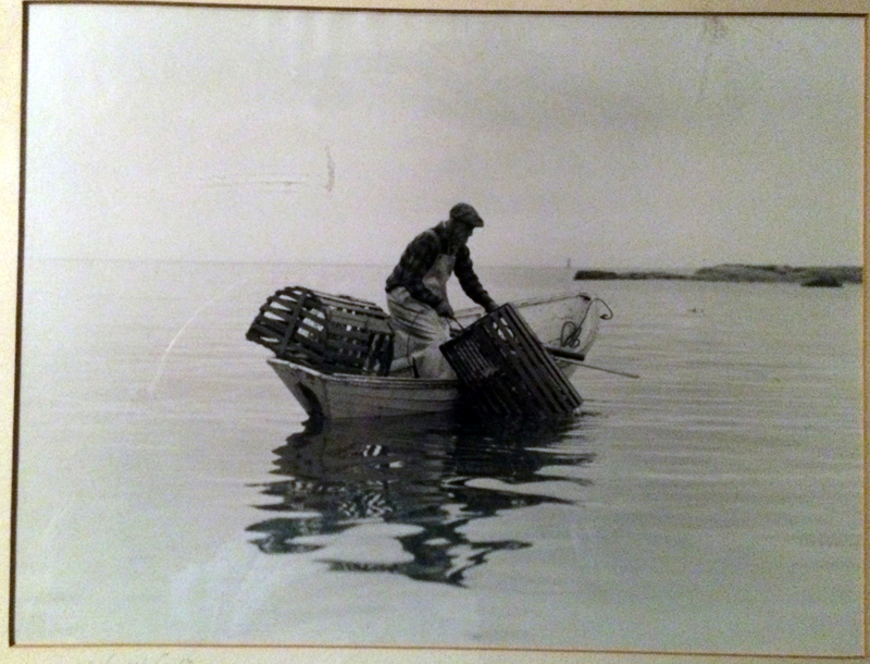 This photo, titled The Old Timer, was donated to the collection of the Old Bristol Historical Society by John Jicha, of Bremen. It was created by photographer J. Warren Crozier, probably in the 1950s, according to Chuck Rand, co-president and chair of the society's collections committee. The fisherman is identified as Fred Brackett.