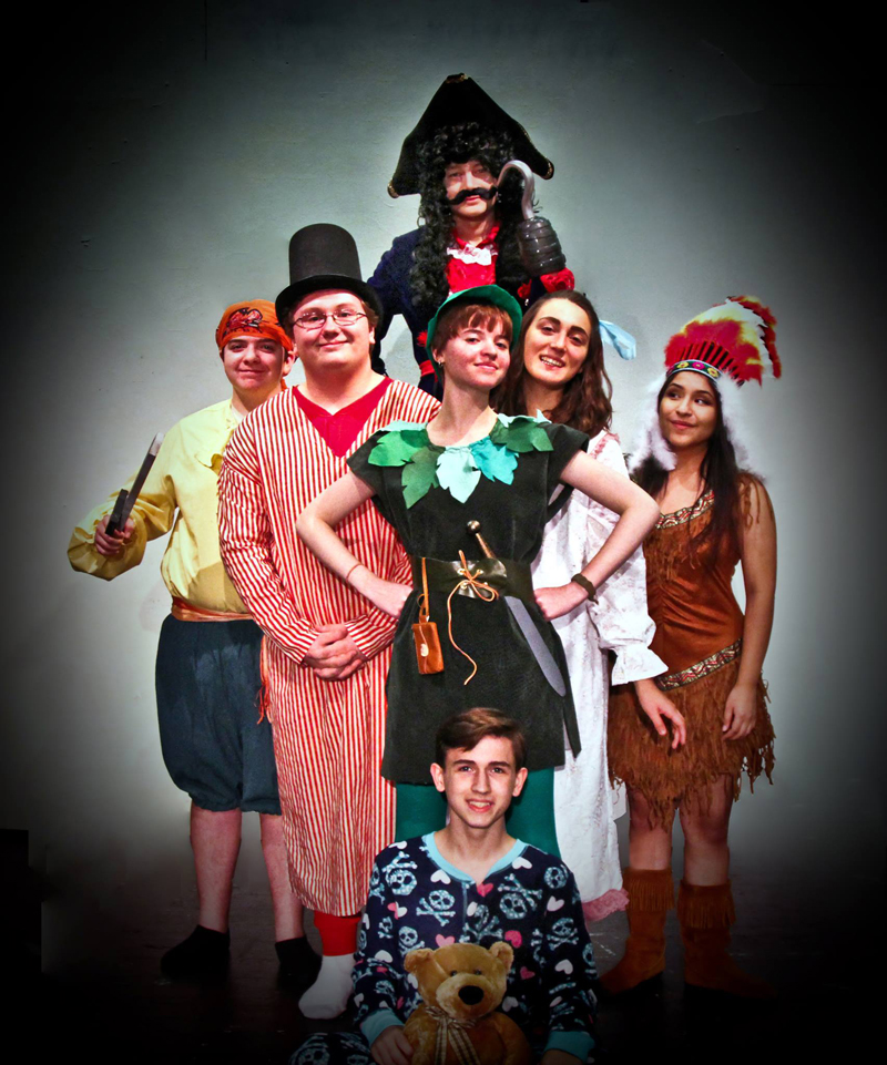 The Medomak Valley Players cast of "Peter Pan."