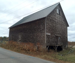 The 1910 hay barn at DRAs Great Salt Bay Farm was damaged beyond repair by recent windstorms.