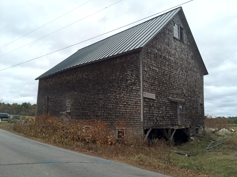 The 1910 hay barn at DRAÂ’s Great Salt Bay Farm was damaged beyond repair by recent windstorms.