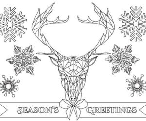 Print out (and color!) this holiday card designed by Amber Clark -- and share the results with The Lincoln County News.