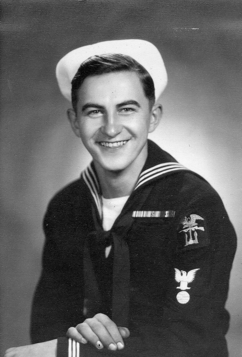 A young Albert R. Boynton in his U.S. Navy uniform.