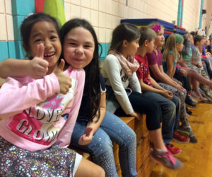 At least 70 students at Nobleboro Central School who read over the summer celebrate that achievement with a celebration in the school gym Oct. 27.