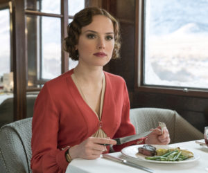 Daisy Ridley stars as Mary Debenham in the 2017 version of "Murder on the Orient Express," directed by Kenneth Branagh, who also stars as Hercule Poirot.