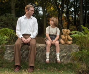 Domnhall Gleeson (left) and Will Tilston star in "Goodbye Christopher Robin."