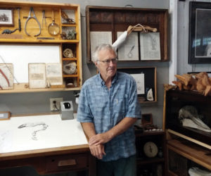 Artist and science illustrator David Wheeler, shown here in his Harpswell studio, is leading a workshop at Damariscotta River Association on Saturday, Jan. 6.