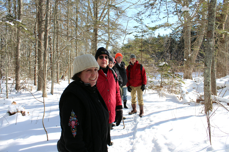 One can enjoy a winter afternoon hike at Crooked Farm Preserve with PWA and DRA on Saturday, Feb. 17 to celebrate Great Maine Outdoor Weekend. (Photo courtesy Hannah McGhee)