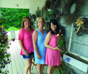 Shelley Pease (center) and her two longtime employees, Leeanne Mank (left) and Lorielle Barter (right). (Photo courtesy Shelley's Flowers & Gifts)