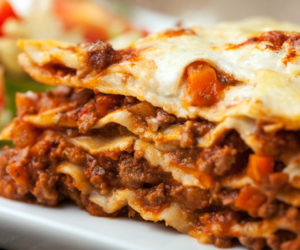 Lasagna is on the menu at the upcomng free supper at St. Giles' Episcopal Church.