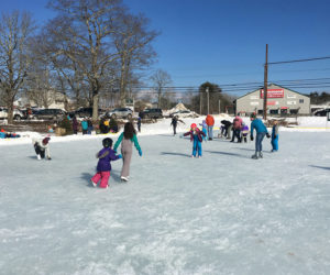 Skaters young and old enjoyed taking a turn on the ice at the Community Ice Rink at Damariscotta River Association's Winter Fest.