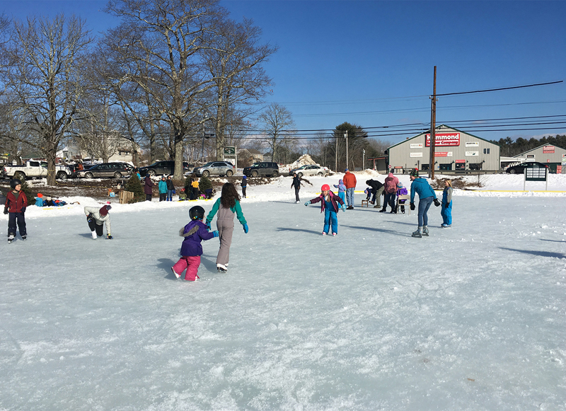 Skaters young and old enjoyed taking a turn on the ice at the Community Ice Rink at Damariscotta River Association's Winter Fest.