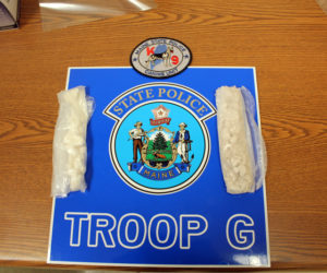Maine State Police seized crack cocaine and heroin from a Waldoboro woman and a Waterville man during a traffic stop on the Maine Turnpike in Ogunquit on Wednesday, Jan. 31.
