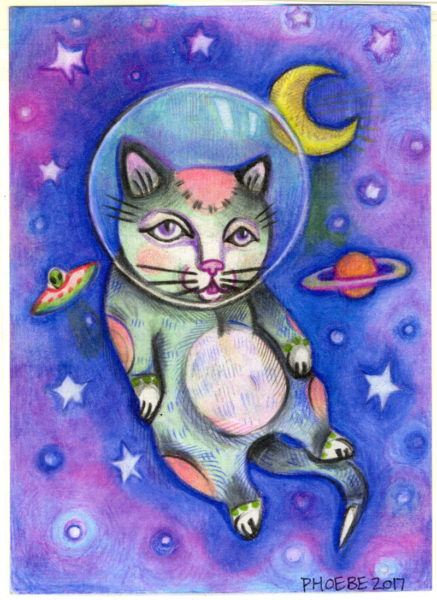 "Space Cat," by Phoebe Dean. (Image courtesy Phoebe Dean)