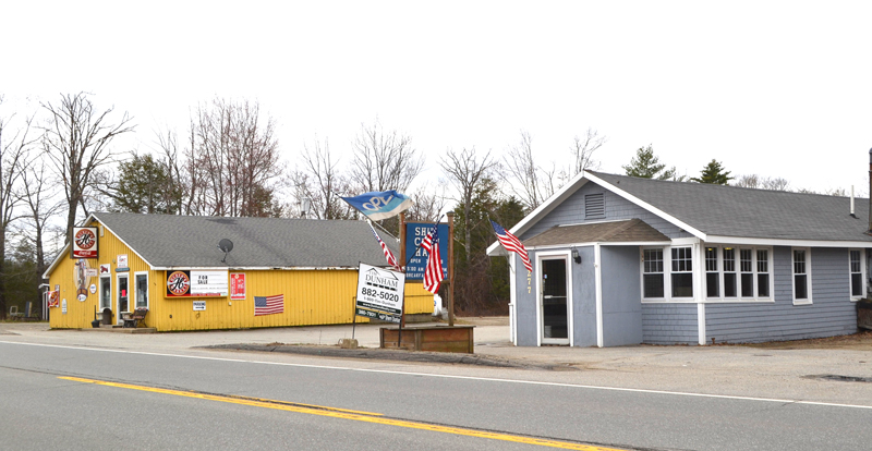 Huber's Market and Ship's Chow Hall, on Route 1 in Wiscasset, are for sale due to the owner's illness. The restaurant remains open, but the market has closed. (Charlotte Boynton photo)