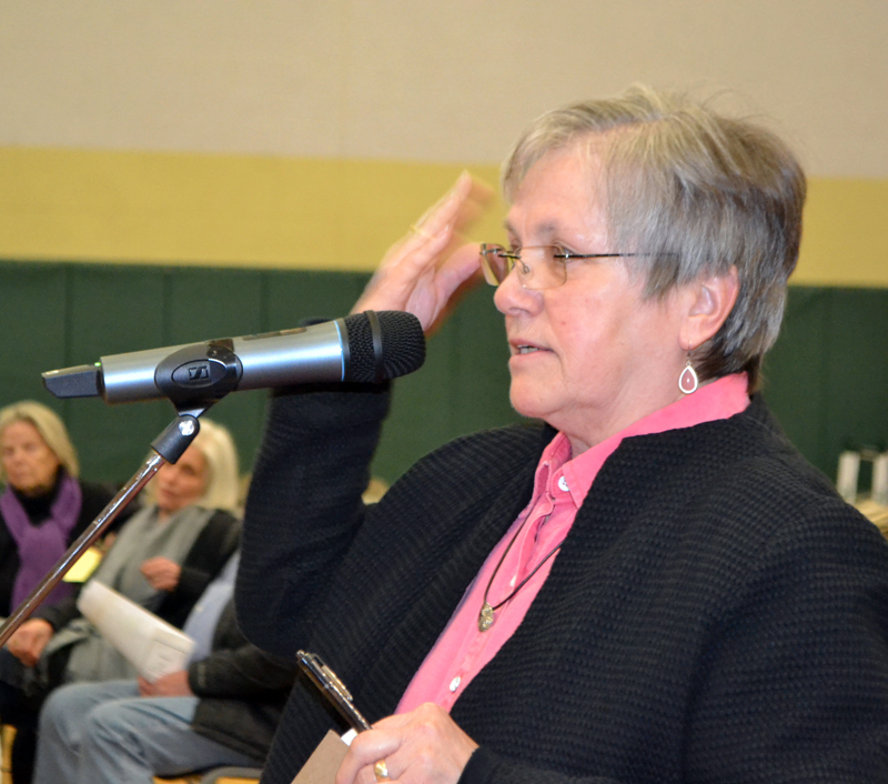 Wiscasset resident Judy Flanagan hopes the "no" side will prevail in the referendum. (Charlotte Boynton photo, LCN file)