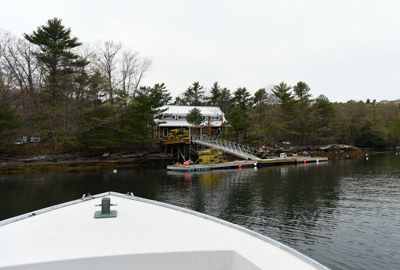 The headquarters of Dodge Cove Marine Farm in Edgecomb. (Jessica Picard photo)