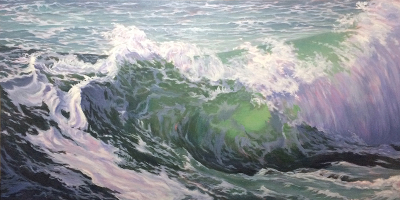 Â“New Wave," an oil painting by Will Kefauver.