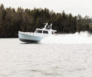 The Farrin's Boatshop 42 Sportfisherman. (Photo courtesy Mike Moorison)