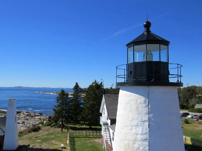 The Pemaquid Point Lighthouse tower. (Photo courtesy Bob Trapani)