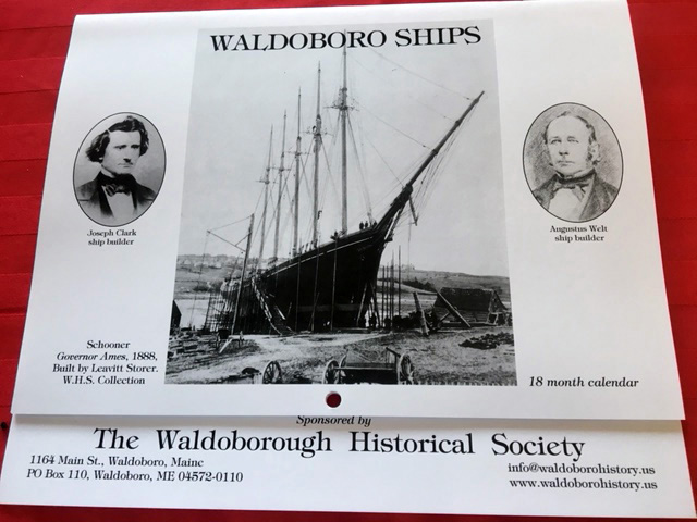 The 2019-2020 "Waldoboro Ships" 18-month calendar.