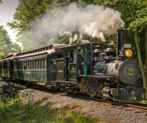 The Wiscasset, Waterville & Farmington Railway Museum will provide train rides to activities at three stations during Alna Day, Saturday, June 16. (Photo courtesy Stephen Hussar)