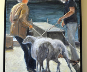 "Wrangling the Sheep," by Joan Harlow. (Christine LaPado-Breglia photo)