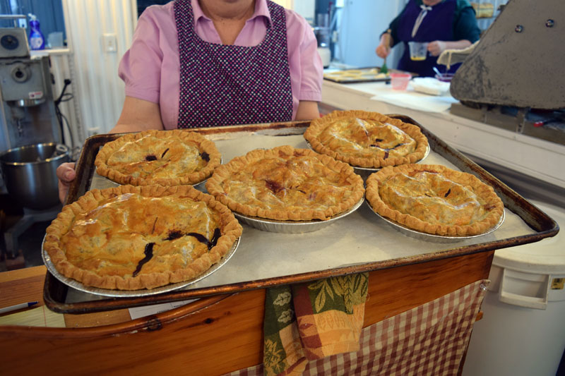 Chase Farm and Bakery offers homemade pies, including bumbleberry pie, made with blueberries, raspberries, and blackberries. (Jessica Clifford photo)