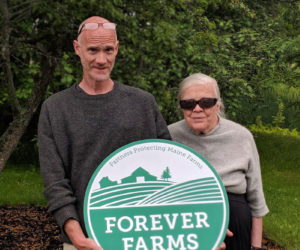 Mike Barker and Patty Krebs, of Alna Hopyard and Farm. (Photo courtesy Maine Farmland Trust)