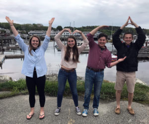 Counselors return for a fun summer of Y-Arts Camps: (from left) Jackie McLoon, Taylor Fish, Robo Bishop, and Rick Hilscher.