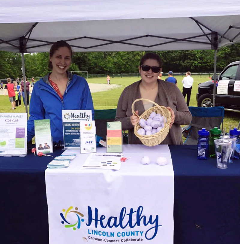 Healthy Lincoln County staff members at Waldoboro Day 2017.