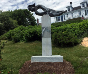 "Mercury," a sculpture by Dick Alden, is at Greenleaf Inn. (Photo courtesy Patricia Royall)