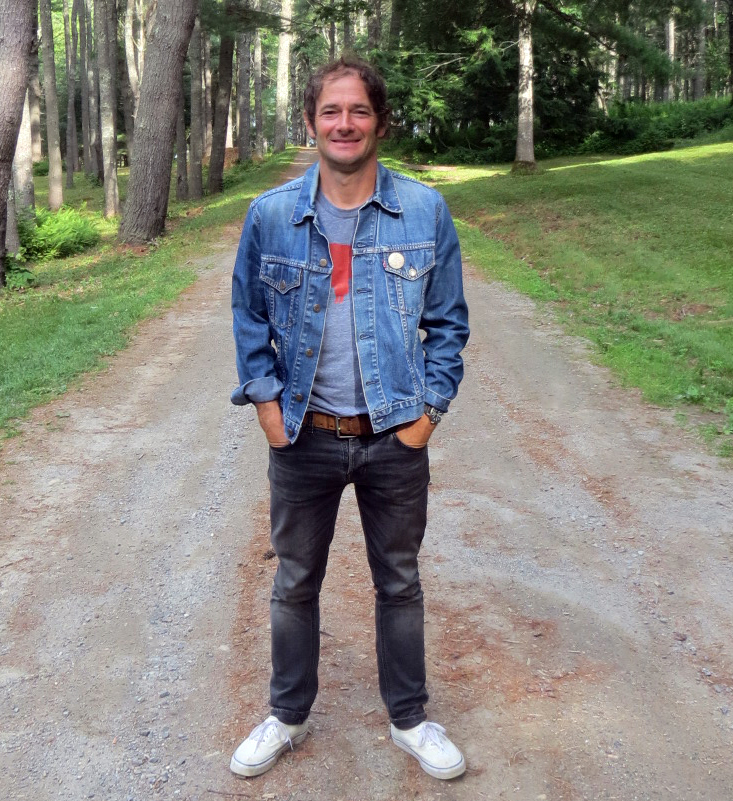 Musician John Stirratt, of Wilco and The Autumn Defense, at home in Bremen. Stirratt will perform with The Autumn Defense in Boothbay Harbor on Thursday, July 26, and with members of the Maine Youth Rock Orchestra in Waldoboro on Aug. 1. (John Maguire photo)