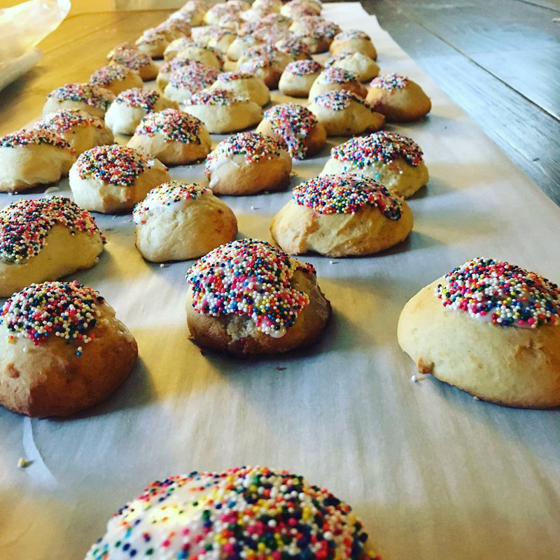 Ricotta cookies are among the traditional Italian baked goods available at Mammy's Bakery in Damariscotta. (Photo courtesy Jessica Deshiro)