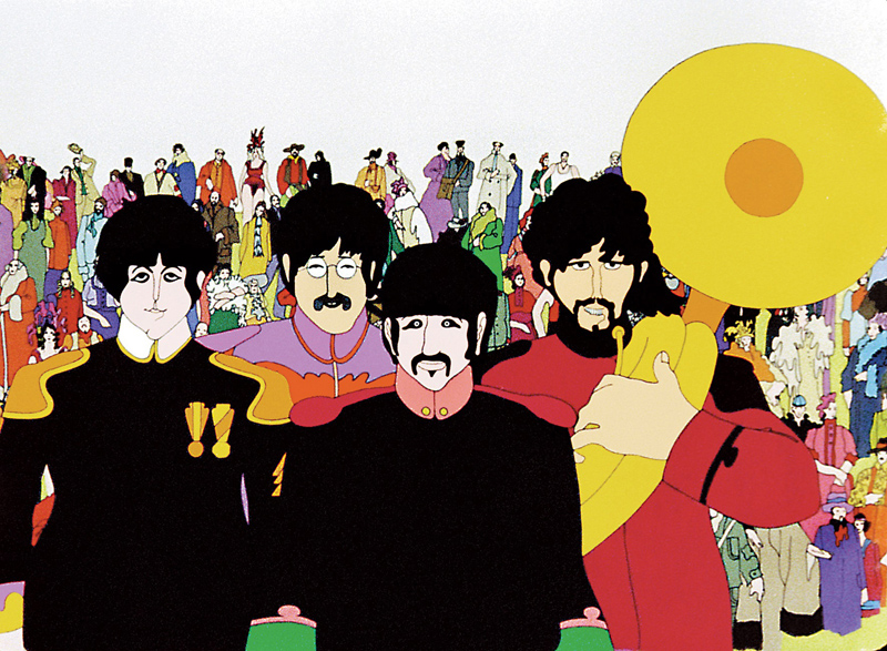 It is the 50th anniversary of The Beatles' "Yellow Submarine." (Image courtesy Subafilms Ltd.)