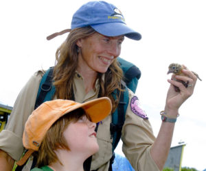 "Seabird Sue" Schubel teaches all about seabirds.