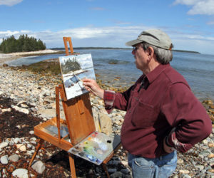 Will Kefauver enjoys painting en plein air. (Photo courtesy J. Garrett)