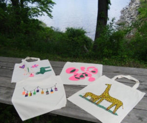 Kids can decorate cotton shopping bags at Savory Maine during the Twin Villages ArtWalk on Friday, July 20.