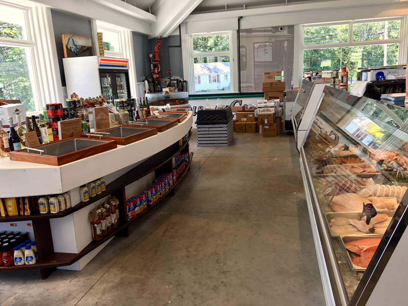 A view of the seafood section at Pinkham's Gourmet Market. (Suzi Thayer photo)