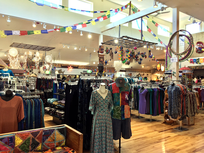 The smell of incense and colorful displays of of batik and tie-dyed dresses and tops greet shoppers as they enter the spacious main showroom at Mexicali Blues in Newcastle. (Suzi Thayer photo)